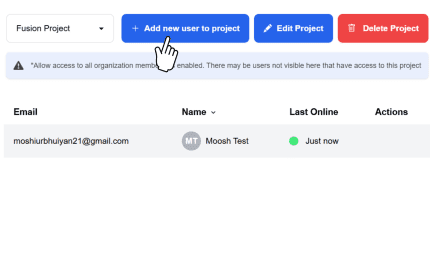 Pointer Add Users